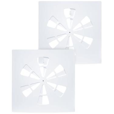 Imagem de Tampa de ventilação ajustável de ar condicionado de 60,6 cm x 23,85 polegadas, condicionador quadrado de 61 cm x 61 cm, defletor de ventilação de ar condicionado para teto de escritório plano de 61 cm