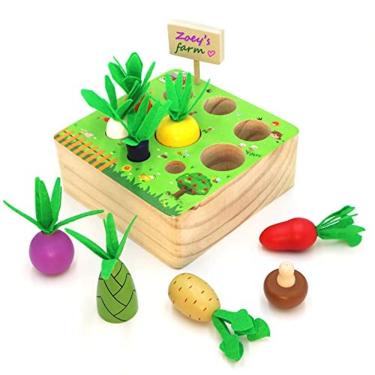 Imagem de AFOUNDA Montessori Brinquedo de madeira | Vegetais Coloridos & Frui