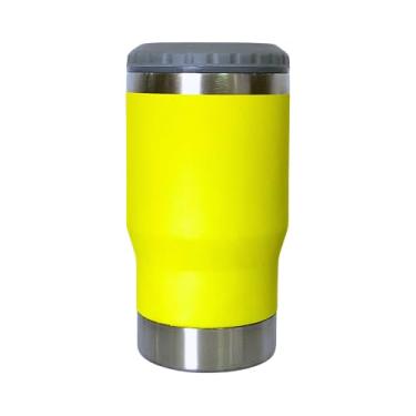 Imagem de Copo Térmico 420ml Porta Long Neck com Abridor Cor Amarelo