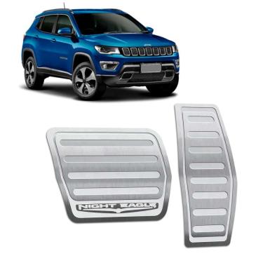 Imagem de Pedaleiras Automático Jeep Compass Night Eagle Prata