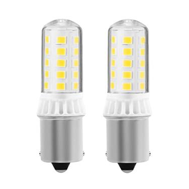 Imagem de HUIMEIJIA Lâmpadas LED 4W BA15S 3014 32SMD de substituição para AC/DC 12v RV interior trailer iluminação barco quintal luz de reserva lâmpada traseira peça # 1156 1141 1003 1073 7506 (luz do dia