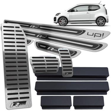 Imagem de Descanso Pedaleira Auto. Soleira Preto AR Up R-line 2 Portas