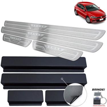 Imagem de Soleiras Gravação em Prata Baixo Relevo Polo Sense Aço inox