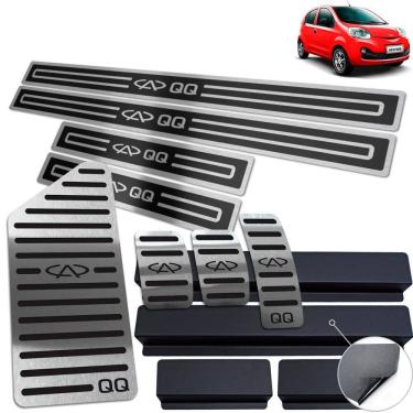 Imagem de Soleira Pedaleira Descanso Chery Qq 2015 Até 2020 Preto