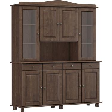 Imagem de Cristaleira Madeira Maciça 8 Portas 169 cm 8963 Cafe Milani Store