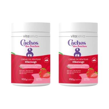 Imagem de Creme Para Pentear Vita Seiva 950G Morango - Kit Com 2Un