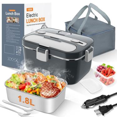 Imagem de Lancheira elétrica DUPASU Food Warmer 1.8L 100W para adultos