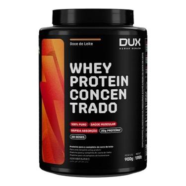 Imagem de Whey Protein 100% Concentrado Pote de 900g Sabor Doce de Leite-Dux Human Health-Dux Nutrition