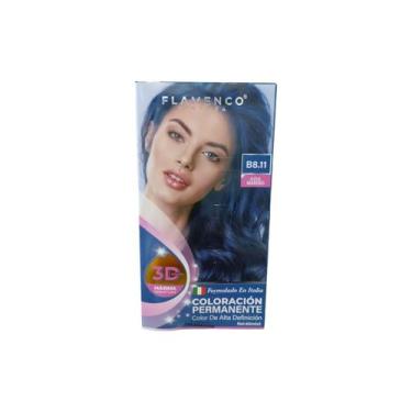 Imagem de Tintura de cabelo Flamenco Azul Marinho B8.11 Permanente de Alta Defin