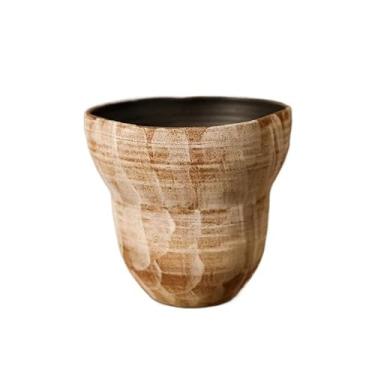 Imagem de macetes para plantas Vaso de cerâmica para flores, casa clássica, sala estar, plantas verdes, em vasos, utensílio retrô para casa de jardim