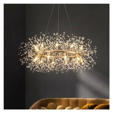 Imagem de XFNVXC Decoração de casa moderna luzes LED lustre iluminação de sala de estar lustre de LED lustre de restaurante iluminação interna, moderno