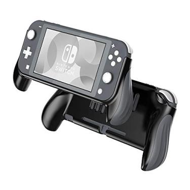 Imagem de Laimax Capa aderente para Nintendo Switch Lite, alças de mão, capa protetora ergonômica, acessórios compatíveis com Nintendo Switch Lite (preto)