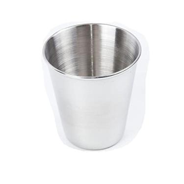 Imagem de WYUYIWH Copo de água aço inoxidável cerveja cola milkshake copo para bar cafeteria copo de água doméstico resistente à quebra bar garrafa de coquetel (tamanho: 180ml)