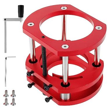 Imagem de QUWUMGD Router Base Elevatória Liga de Alumínio 4 Mandíbulas Sistema de Elevação de Mesa 51 MM Ferramenta de Elevação de Roteador Ajustável Ferramenta de Carpintaria para Bancada de Carpinteiro LB
