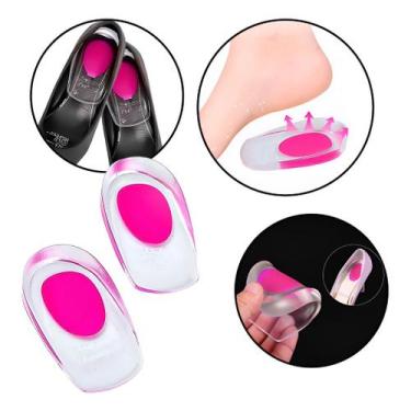 Imagem de Par De Calcanheira Em Gel Para Esporão Azul - Versatik, Rosa