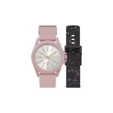 Imagem de Relógio Mormaii Feminino Ref: Mo2035lv/t8k Rosa Troca Pulseira