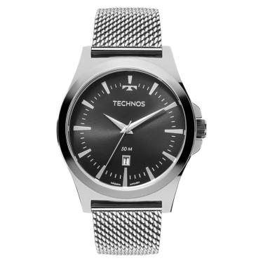 Imagem de Relógio Technos Masculino Ref: 2115lals/0p Classic Mesh Prateado