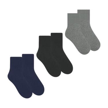 Imagem de Kit 3 Pares De Meias Selene Esportiva Cano Curto Masculina