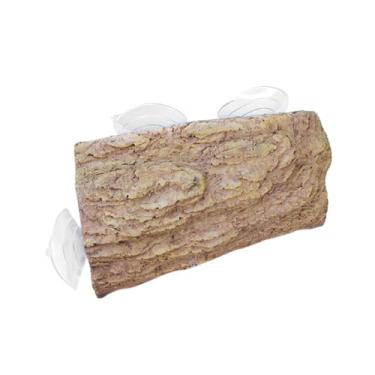 Imagem de Generic Plataforma de descanso para tartarugas, doca para répteis, terraço de descanso, pedra, ornamento para aquário, rampa de escalada, xisto para répteis, Amarelo