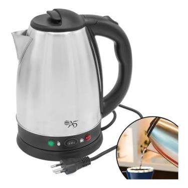 Imagem de Chaleira Elétrica Inox 1,8 L – 1000 W com Seletor de Temperatura | Aquecimento Rápido para Café, Chimarrão e Chá | Design Premium para Cozinha Moderna