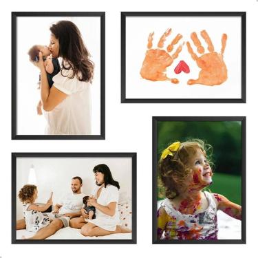 Imagem de 2X Kit 4 Porta Retratos 15X21 Foto Família Moldura Decorativ