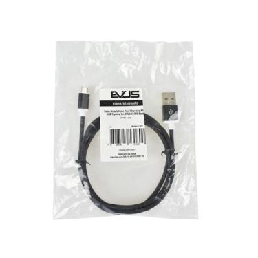Imagem de Cabo Usb Evus Fast Charge Micro Usb 5P 1.0M C-058 Preto
