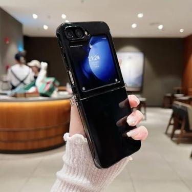 Imagem de Capa protetora fina e fofa para Galaxy Z Flip5 (para Galaxy Z Flip5/preta)