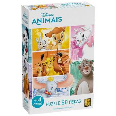 Imagem de QUEBRA CABECA 60 PCS ANIMAIS DISNEY 2449