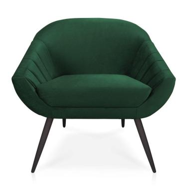 Imagem de Poltrona Veludo Verde Esmeralda de Ferro