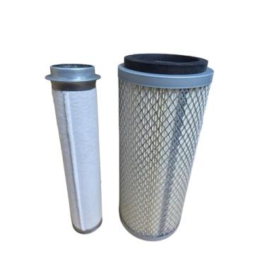 Imagem de Filtro de ar interno e externo 81866996 83957161 serve para tratores Ford New Holland e Massey Ferguson substitui Massey Ferguson 1026131M92 1094269M91; Ford E6NN9B618AB E6NN9R500DA