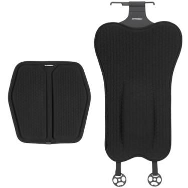 Imagem de Almofada de suporte lombar para carro + almofada de assento de carro, almofada de suporte lombar de gel e capa de assento para alívio da dor ciática nas costas para almofada de assento de carro