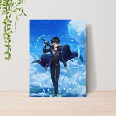 Imagem de Quadro Sword Art Online SAO Anime A4  Placa MDF 05 - Lomi Art