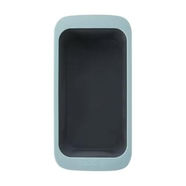 Imagem de Chicago Metallic Forma de pão de silicone, assadeira antiaderente de 12 x 22 cm com aro reforçado com arame, silicone de grau alimentício sem BPA, seguro para forno a 220 °C, lavável na lava-louças