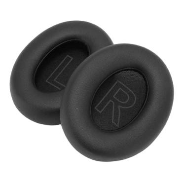 Imagem de Cryfokt Life Q20 Q20 BT Substituição de Fones de Ouvido Almofadas de Ouvido de Couro Proteico Duráveis ​​para Isolamento de Som Aprimorado, Pacote Com 2 (Preto)