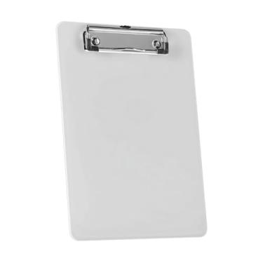 Imagem de Pasta Prancheta, Kit 6 Prancheta 1/2 Oficio Tamanho A5 com Prendedor Metálico (Cor Preta), 16cm (L) X 23,4cm (C)(Cristal,6 PRANCHETAS)