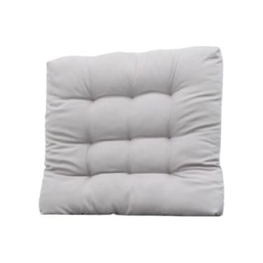 Imagem de Almofada para Cadeira Assento Futton Poltrona 60x60cm Decorativa(CINZA CLARO)