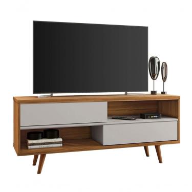 Imagem de Rack Bancada Nt 1180 Freijó Com Off White - Notável