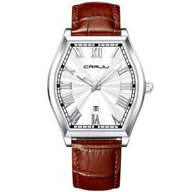 Imagem de Relogio Analógico Masculino de Quartzo Design Criativo Tonneau À Prova D`Água