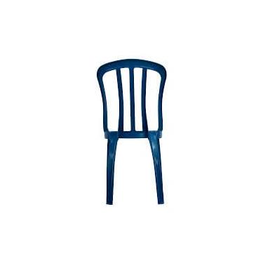 Imagem de Cadeira de Plástico Resistente, Leve e Portátil, para Uso Interno e Externo, Design Confortável, Ideal para Casa, Festas e Eventos azul escuro