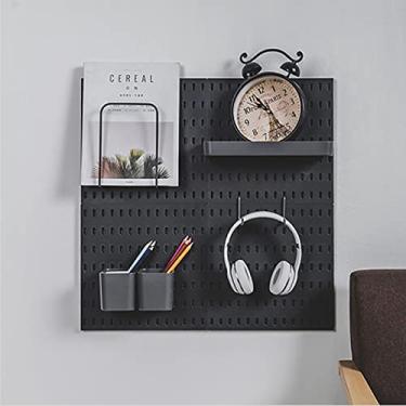 Imagem de FUNGTN 4 peças Pegboard parede, placas cavilhas para paredes artesanato, pequeno organizador de parede Pegboard, Pegboard 11" x 11", painéis de plástico Pegboard para sala artesanato, organizador, B