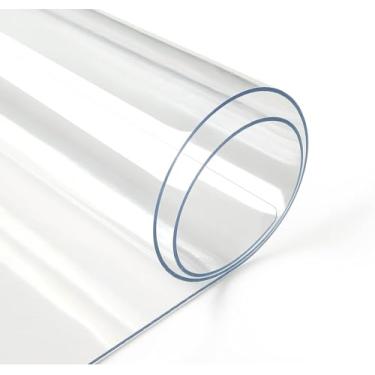 Imagem de Deep Dream Capa de mesa transparente de 1,5 mm, capa de mesa transparente de 71 x 113 cm, almofada retangular de vinil, capa de mesa de plástico PVC para escritório, cômoda, mesa de cabeceira,