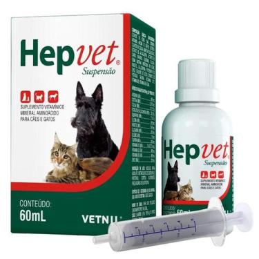 Imagem de Hepvet Suspensão Vetnil para Cães e Gatos 60ml