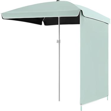 Imagem de Guarda-chuva Retangular De 5,3 X 5,3 Pés Para Pátio Externo, Guarda-chuva De Mercado Com Sombra Solar, Proteção Uv Para Guarda-sol De Jardim Para Deck, Gramado, Quintal E Piscina, Blue