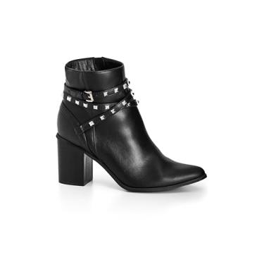 Imagem de City Chic Botas femininas de cano médio - Briar, Preto, 13 Wide
