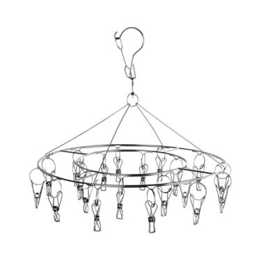 Imagem de Varal Inox Suspenso Roupa Íntima Redondo 20 Prendedores Calcinha Cueca Prendedor Multiuso