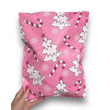 Imagem de Envelopes de poliéster - pacote com 25, impermeável, Trendy Chick Mailers 3,15 mil - Envelopes de correspondência resistentes a rasgos para pequenas empresas | Lindos sacos de envio para roupas (rosa