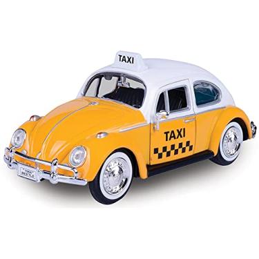 Imagem de MotorMax Scale Model Compatible with VW Beetle Taxi Yellow 1:24 MTM79577