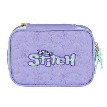 Imagem de Estojo Box Escolar Infantil Lilo Stitch Disney Roxo Menina