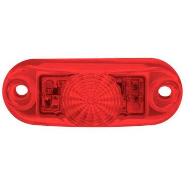 Imagem de Lanterna Frontal Delimitadora Led Vermelha Para Caminhões 12V/ 24V - S