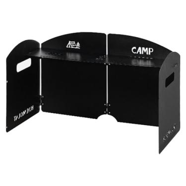 Imagem de Pára-s de fogão, pára-s dobrável de fogão de acampamento | Bloqueador de para fogão,Espessamento fogão pára-portátil dobrável ao ar livre tela de com saco de transporte para caminhadas